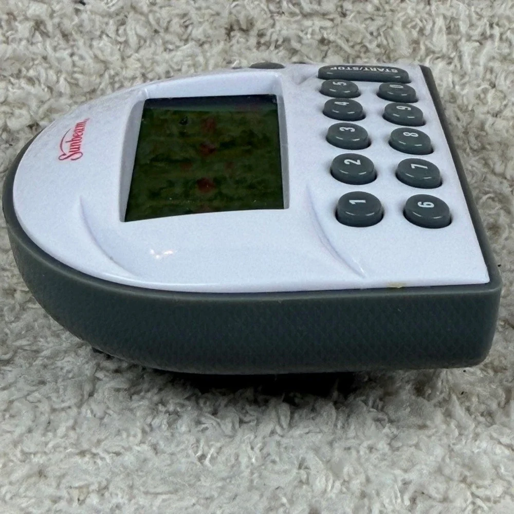Vintage Sunbeam Timer 91640 Digital Count Up/Down White/Grey Numeric Keypad